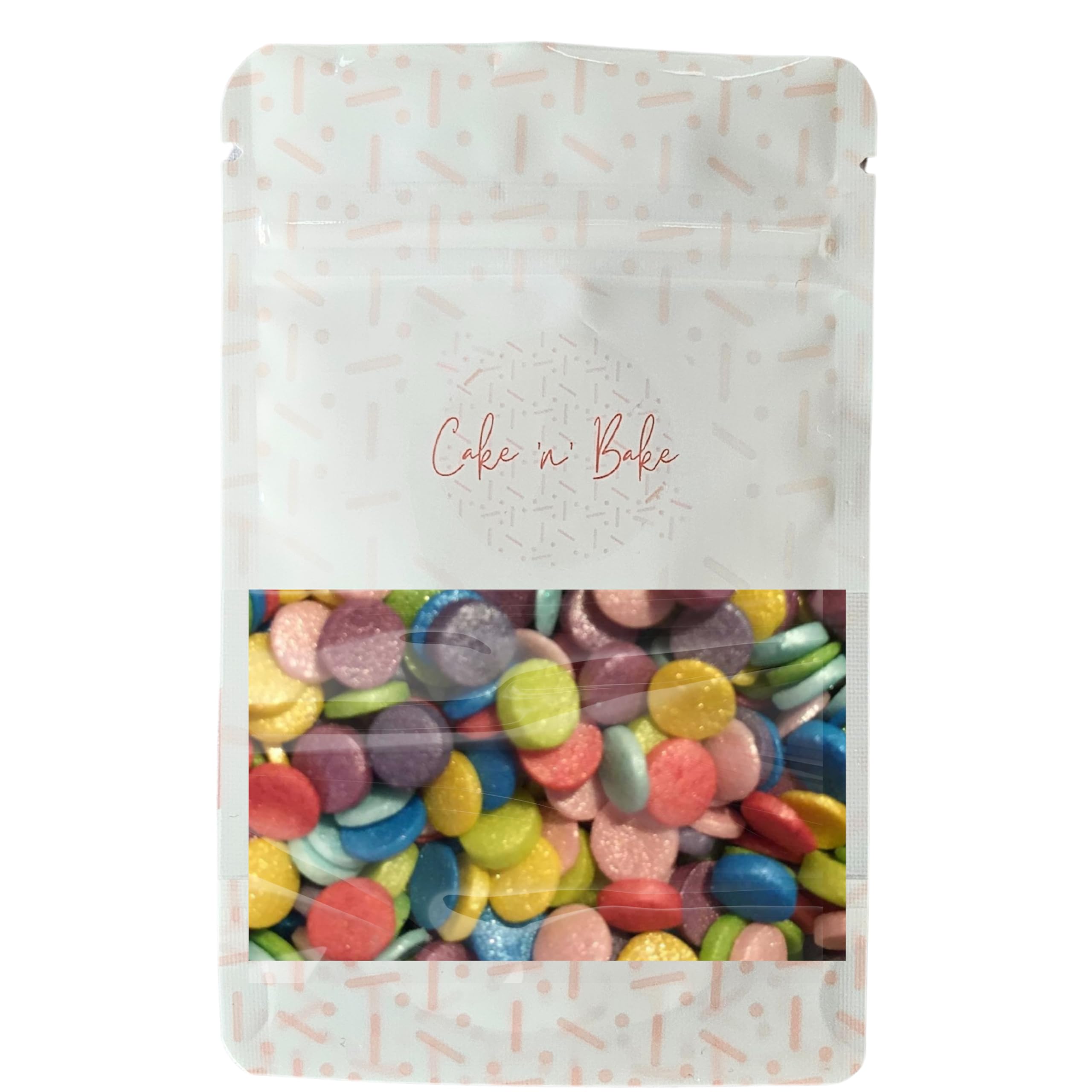 Pearlised Confetti Edible Cupcake Cake Topper Sprinkles (Rainbow)