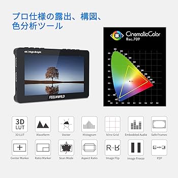 Amazon.co.jp: FEELWORLD F5 PROX 5.5インチ1600nit高輝度DSLR