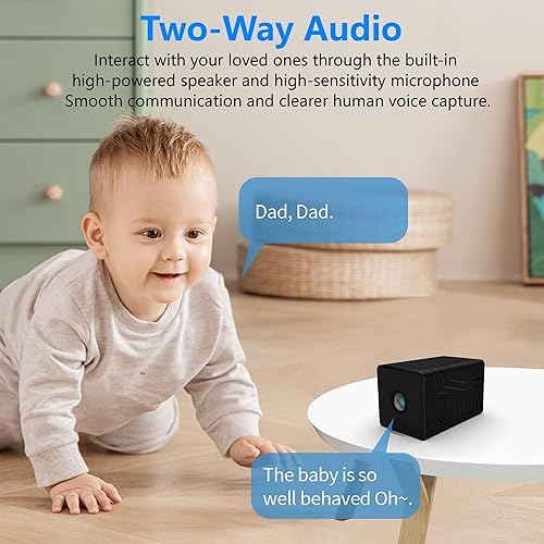 Miniatura 5 de 4K Wireless Wifi Camera,1800mAh Battery,Upgrade 4K Hidden Camera,Wireless WiFi Nanny Cam Home Security Cameras Tiny Office Secret Spy Cams with 100