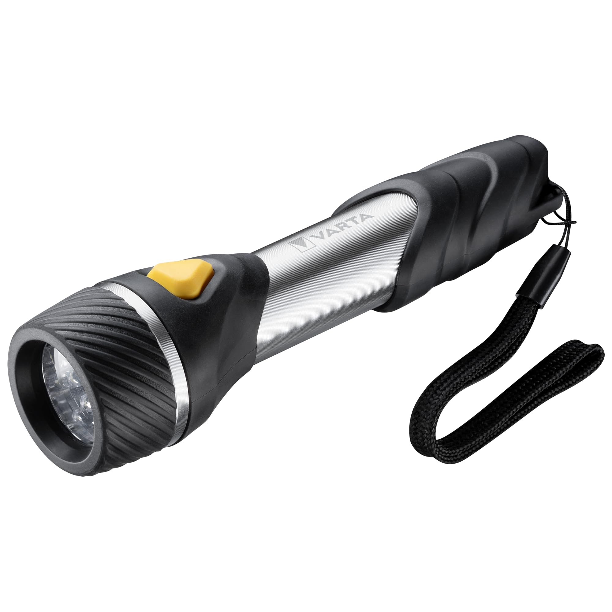 VARTA Day Light Multi LED F20 Torch with 9 LEDs (incl 2xAA Longlife Power Battery, Ideal for Domestic use, Camping, Fishing, in the Garage, Cases of Emergency, Power cuts, Outdoor)