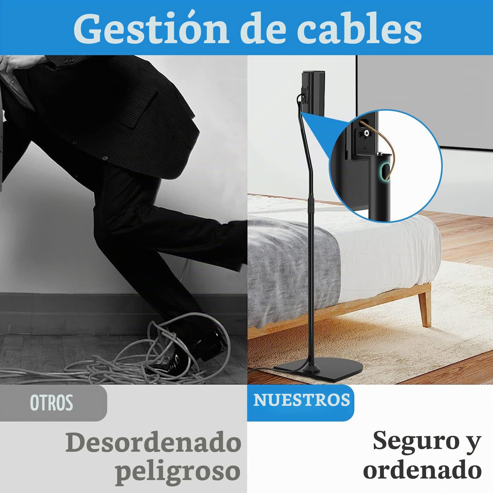 notiela Soporte de altura ajustable para altavoces Bose con soporte Slideconnect para altavoces Bose Surround Surround 700, CineMate GS Serie II, OmniJewel Lifestyle 650, para Bose OmniJewel