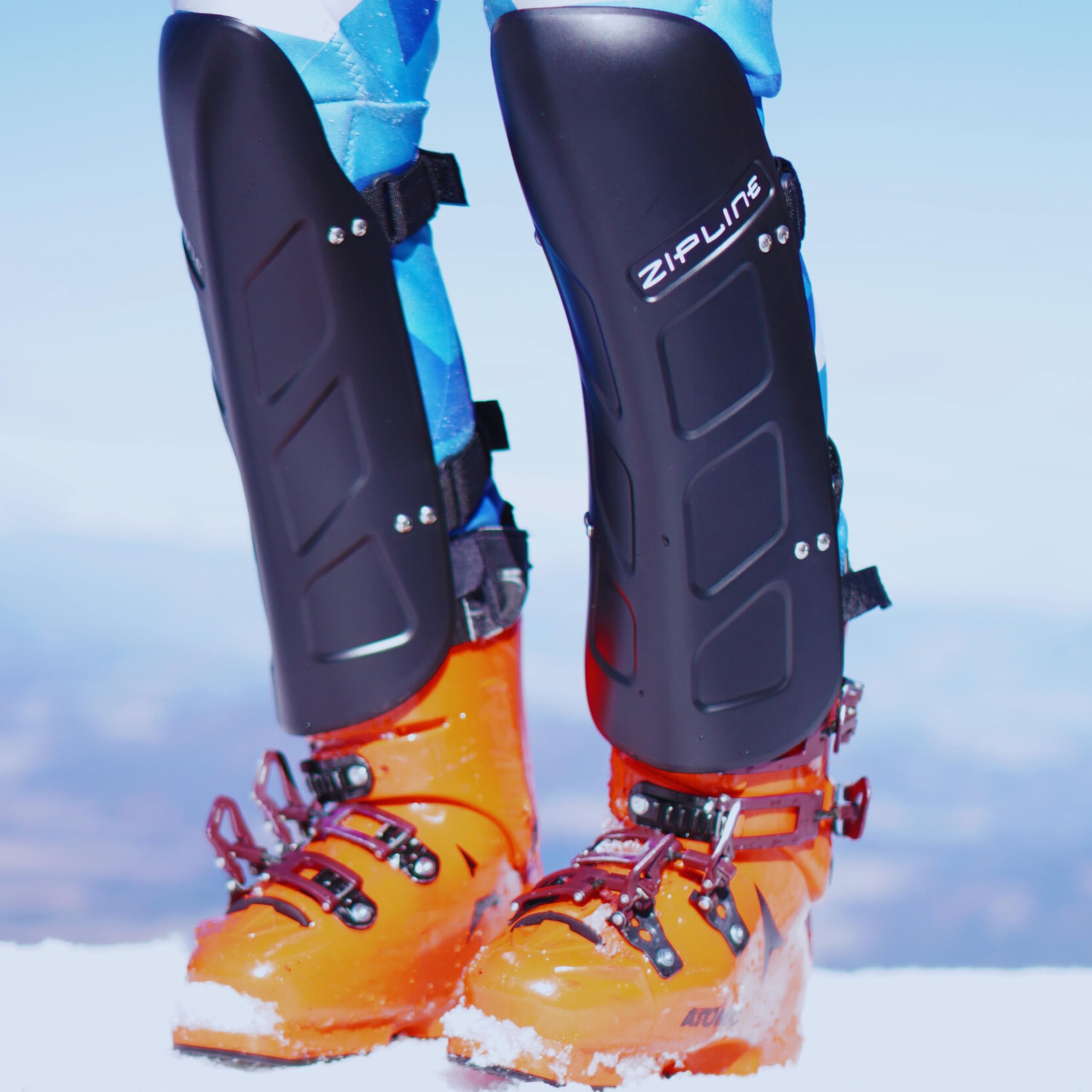 Zipline Racing Ski Shin Guard (Carbon, Large - 16