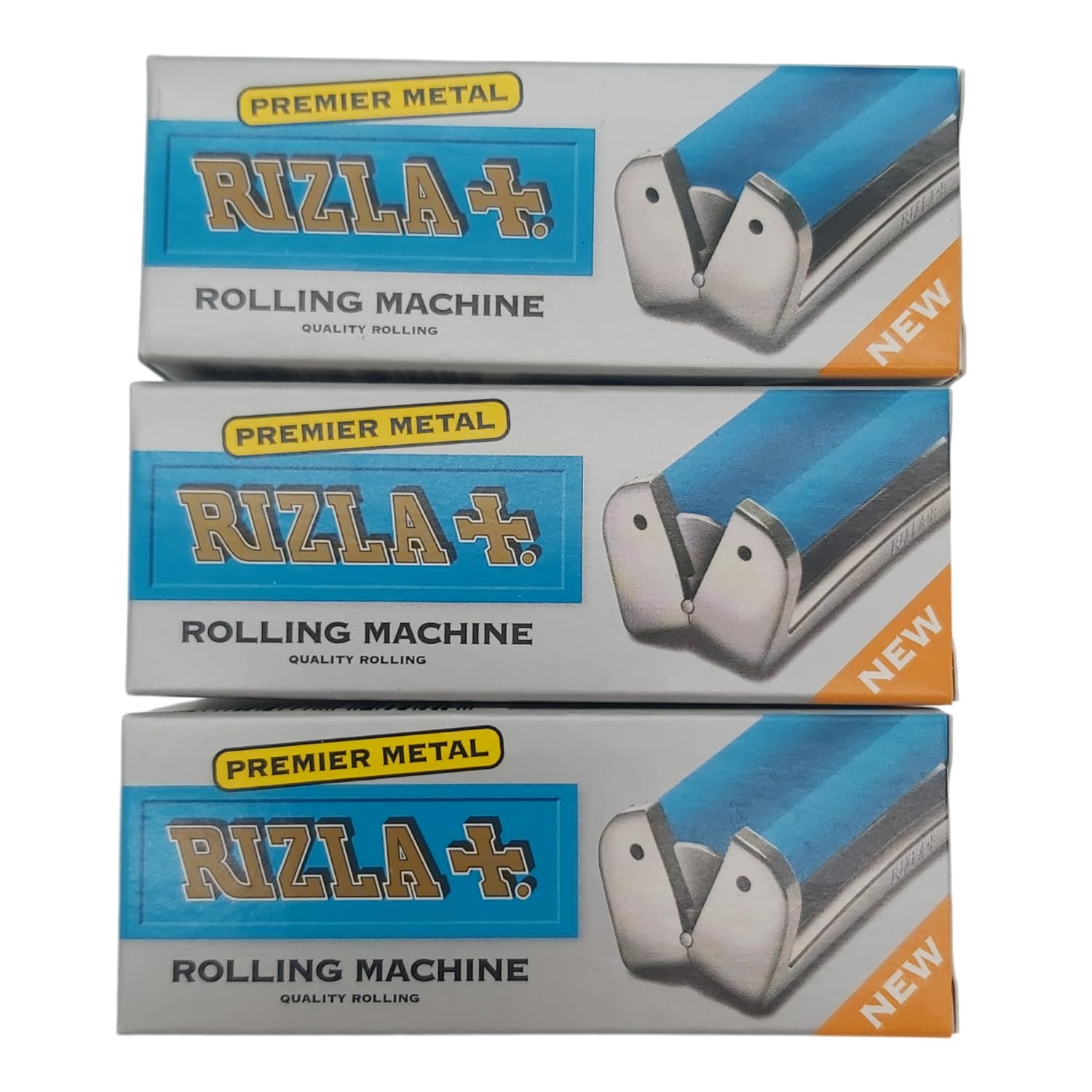 Premier Metal Cigarette Rolling Machine – 70mm Regular Size | Durable & Easy to Use | Perfect for Hand-Rolled Cigarettes | Fits Standard Rolling Papers | Portable Tobacco Roller | Pack of 3