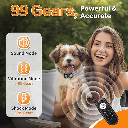 Miniatura 5 de Tiniest - Collar de choque para perro, collar de entrenamiento de perro más ligero con control remoto para perros pequeños de 5 a 15 libras y perros