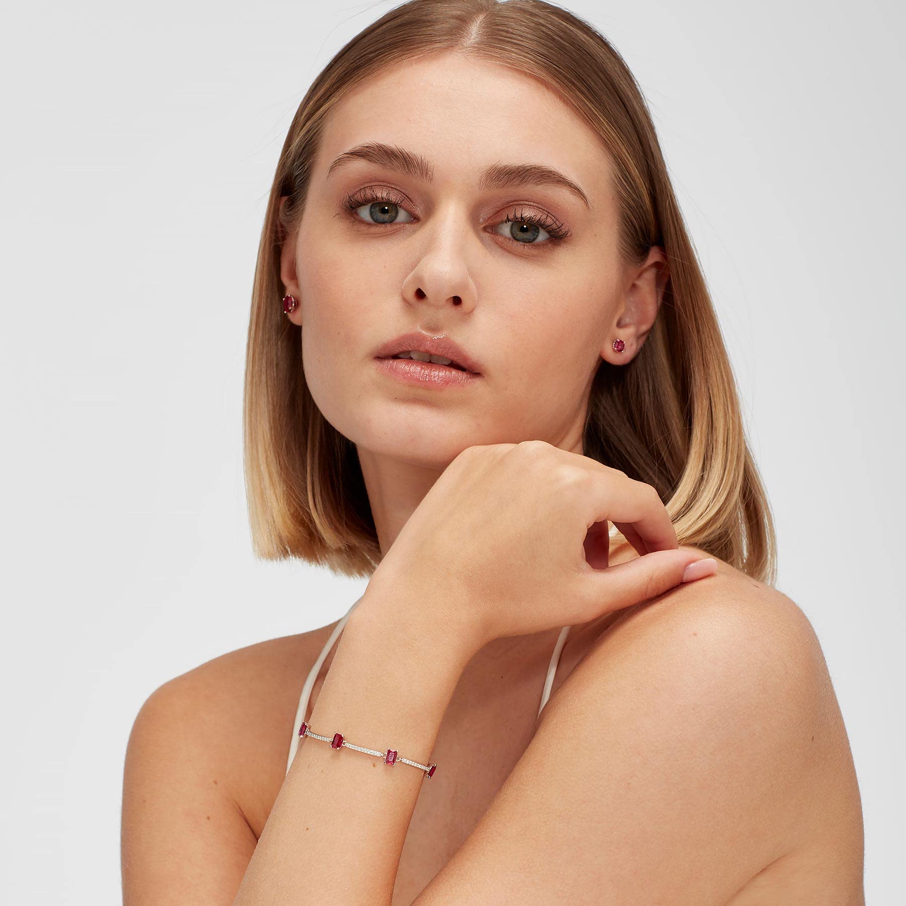 Brosway Bracciale Donna, Bracciale Rigido in Argento e Passion Ruby | Collezione Fancy - FPR04 | Bracciale Con Passion Ruby | Collezione Fancy - FPR04