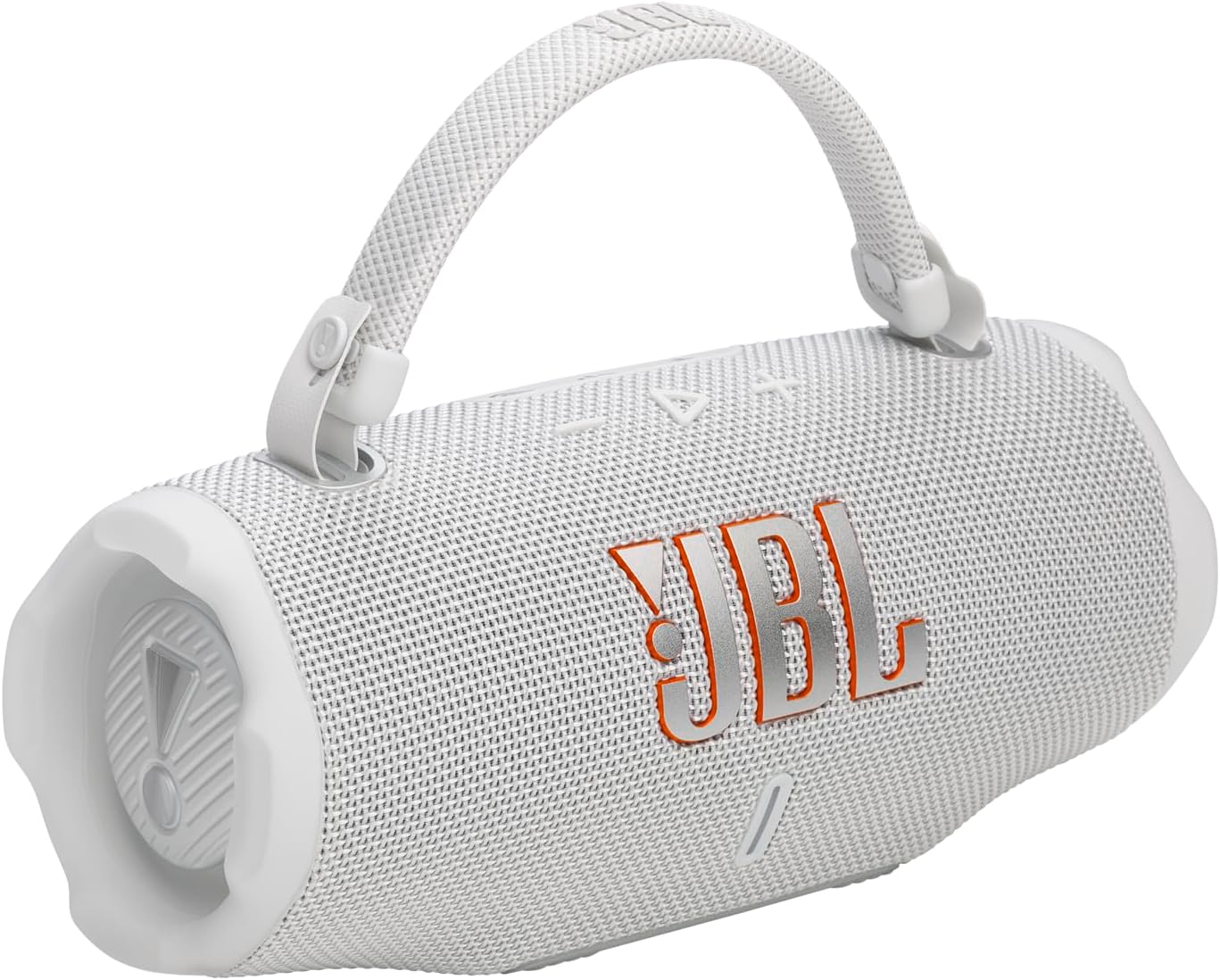 JBL Charge 6 - Portable Waterproof & Drop-Proof Bluetooth Speaker, Bold JBL Pro Sound with AI Sound Boost, 28Hrs of Playtime, Built-in powerbank & Comes with a Sturdy/Removable Carrying Strap (White) - Image 8