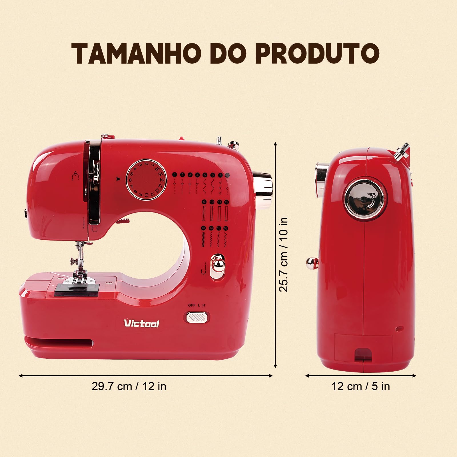 Macchina Da Cucire Per Principianti, Riparazioni Domestiche Facili, 16 Punti, 2 Velocità, Doppio Punto, Cuce Anche Jeans, Luce Led, Robusta E Affidabile Per Casa E Fai Da Te