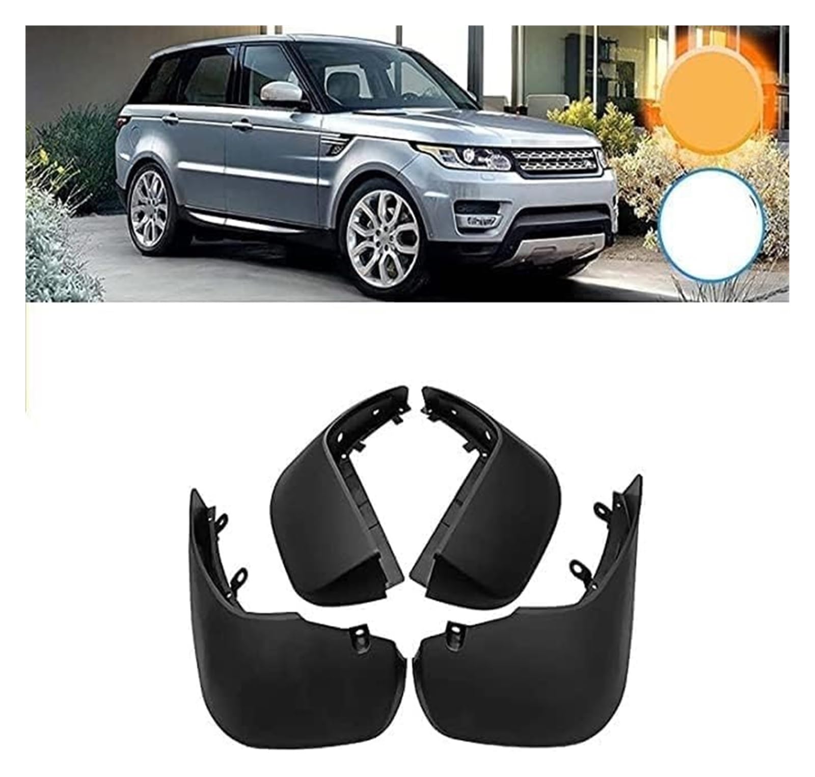 Per Range Rover Sport 2014-2022- Paraspruzzi Anteriori Posteriori Parafanghi Per Pneumatici Passaruota Parafanghi Anteriori E Posteriori