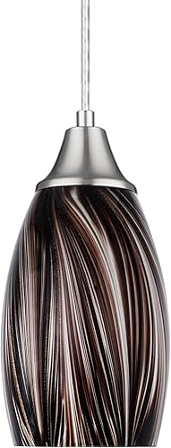 Miniatura 28 de Mini Luces Colgantes de Vidrio, Luminarias Colgantes de Vidrio Artístico Soplado, Accesorios de Luz Colgante para Isla de Cocina, Pantalla de