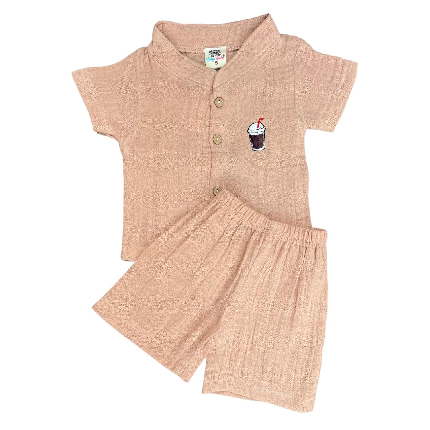 Fabrify Organic Muslin Cotton Embroidery Baby Sleepsuit Top and Bottom Pant Set, Night Suit for Newborn Infant Toddler Bab... - Review, Price and Buying Guide