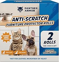 Vista 14 de Paquete de 18 hojas de cinta protectora de muebles para arañazos de gatos, entrenamiento adhesivo de doble cara (8 XL, 8 grandes, 2 medianos)