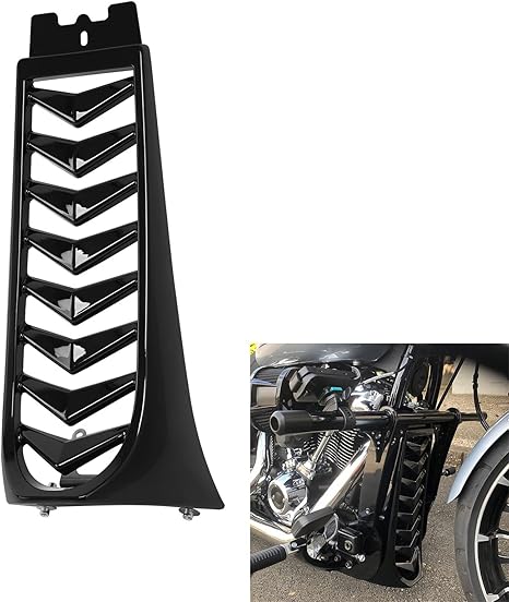 Harley Oil Cooler Chin Fairing Spoiler Lower Radiator Cover For Harley ...
