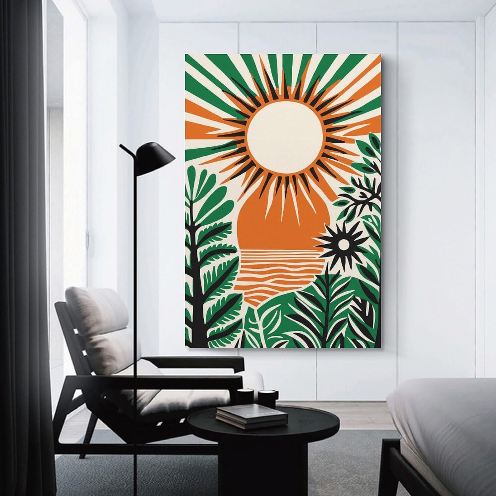 Junmoney Room Decor Wall Art Bohemian Sunshine Scenic, 20x30inch(50x75cm), for Home Lounge, Bedroom Or Reading Nook, Eye Catching Artwork for Blank Walls