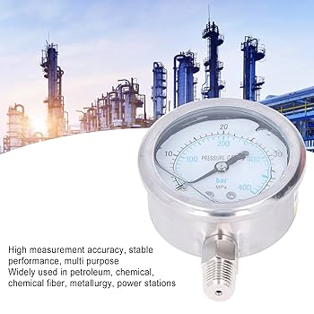 Amazon.com: Pressure Gauge, Bar Mpa Graduation, 1/4