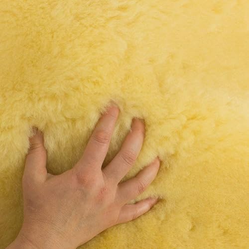 Miniatura 4 de Piel de oveja médica de forma natural lavable de calidad europea para silla o cama (3 pies regulares)
