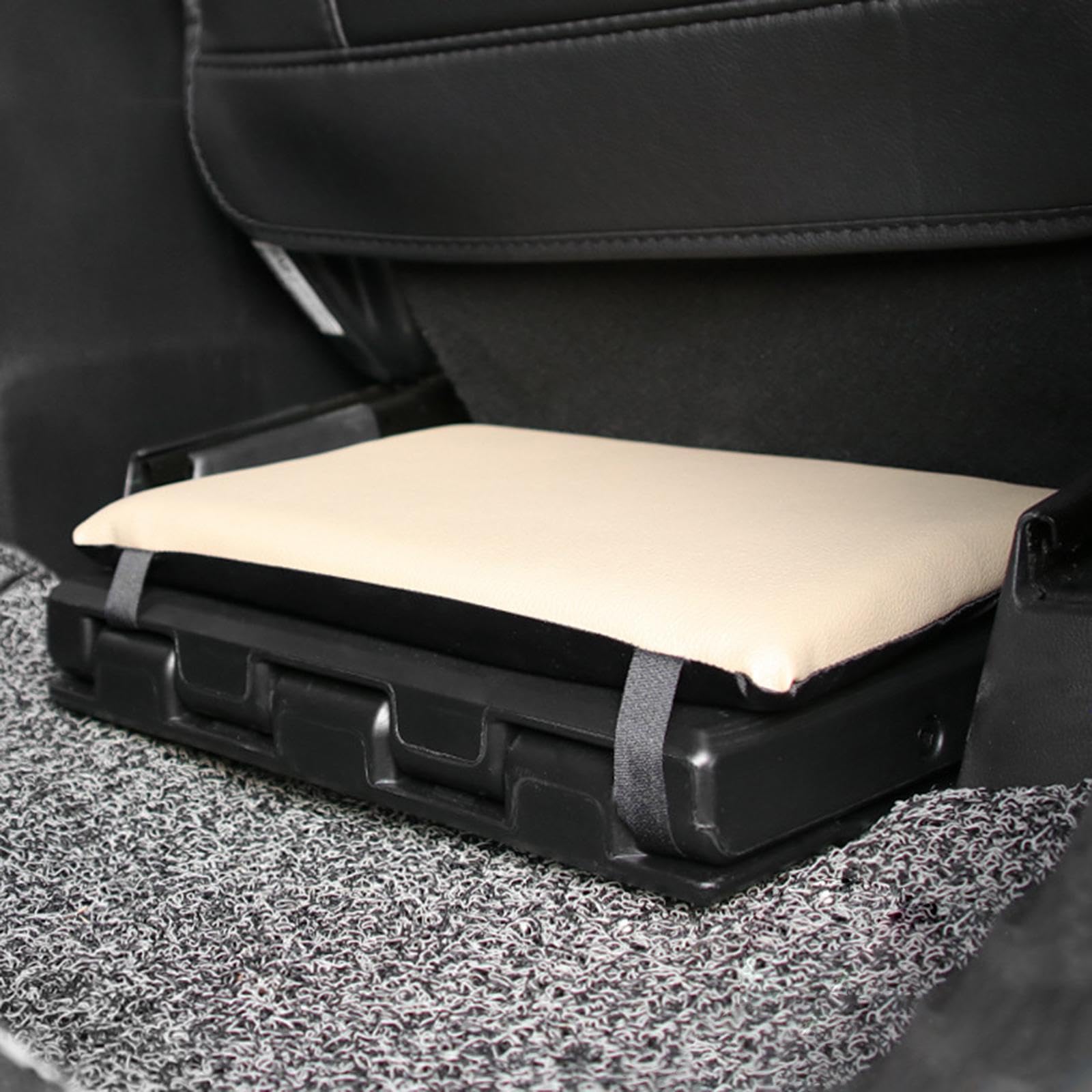 Multifunktionale Fußstütze für Auto und Zuhause, verstellbar, weiches Polster und Massageperlen zur Stresslinderung im Auto, universell verstellbar