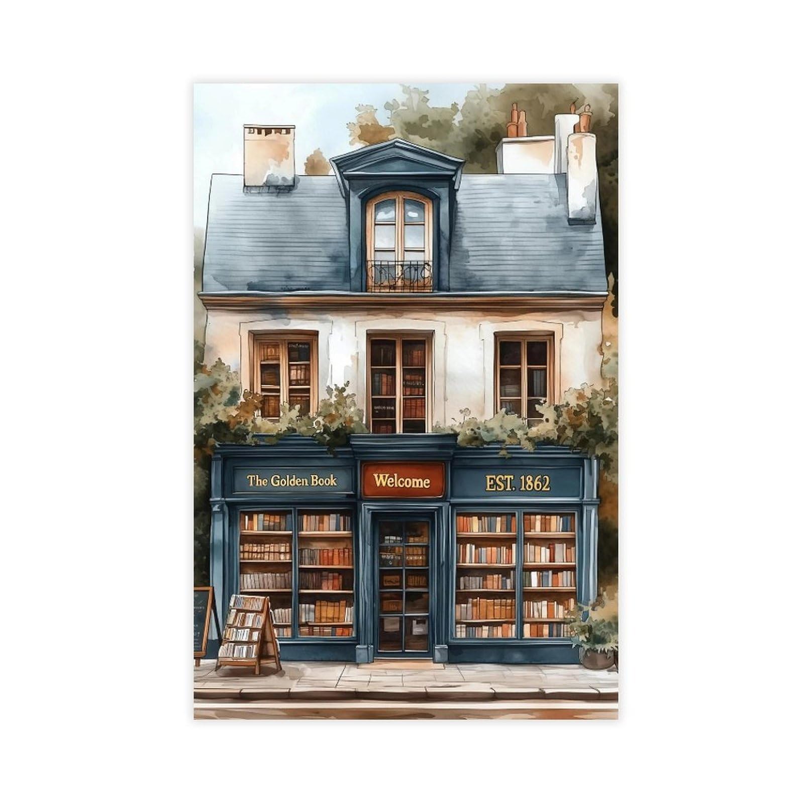 Bareronor Bookish Canvas Poster for Dorm Room Decor Gift