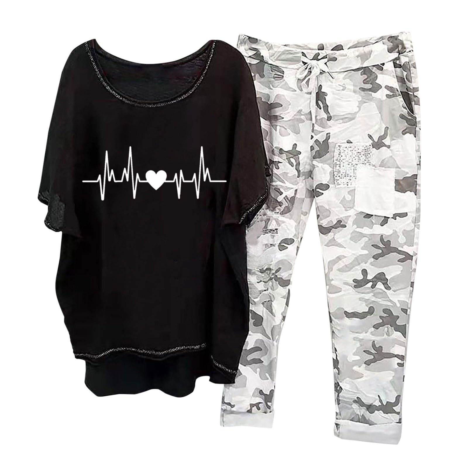 Conjunto de dos piezas para mujer, conjunto de ropa de verano, tops y