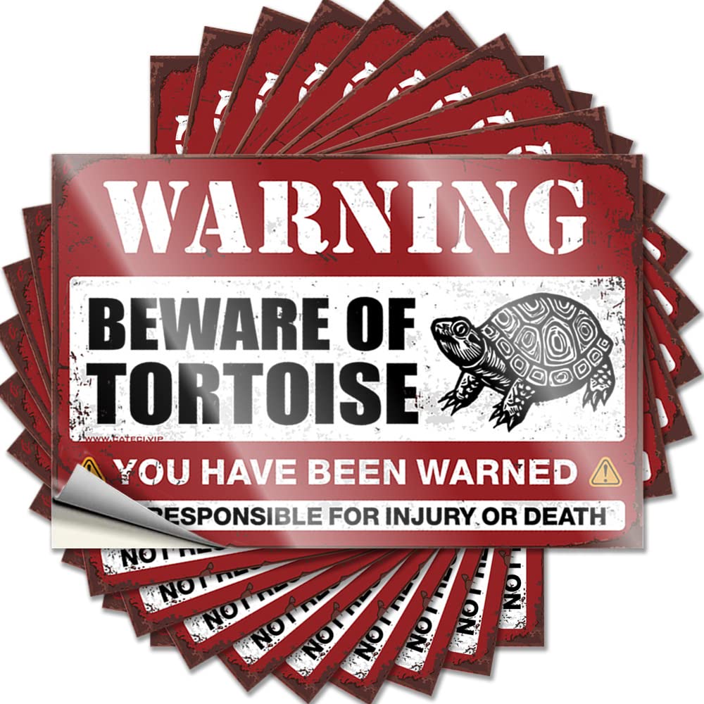 Stickers Badass, Mom Bumper Beware of Tortoise | Fall Door Decorations(8X12CM)