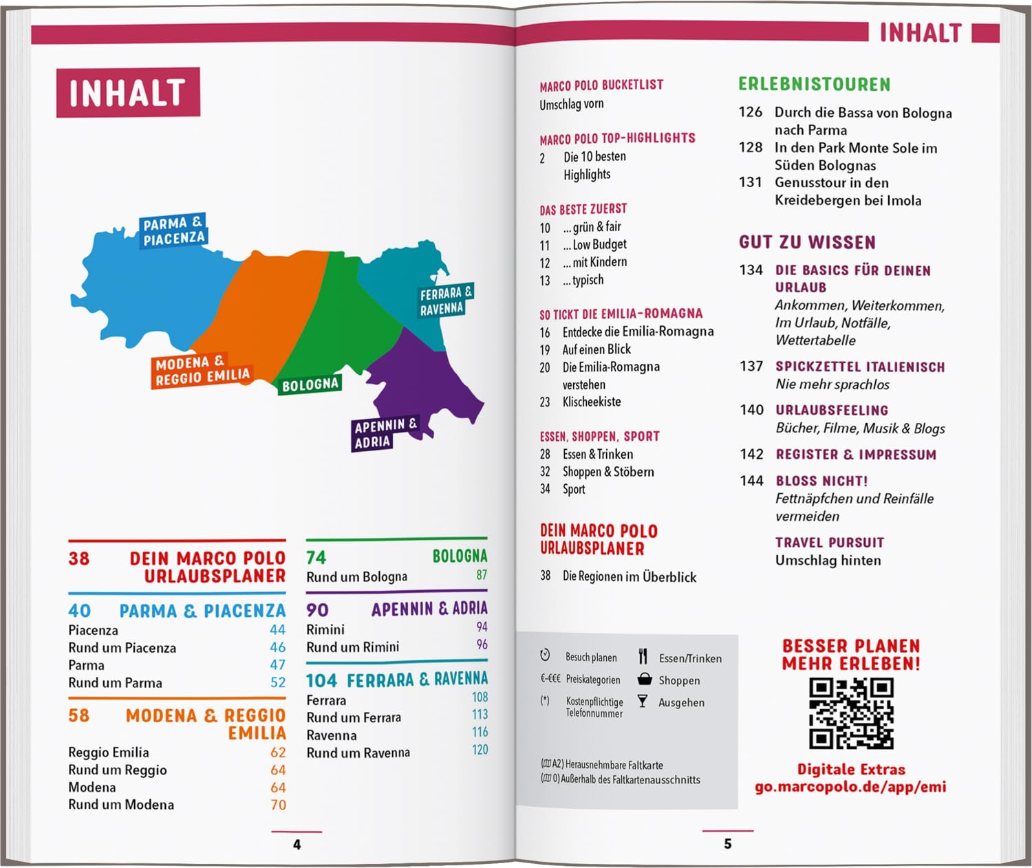 MARCO POLO Reiseführer Emilia-Romagna, Bologna, Parma, Ravenna: Reisen mit Insider-Tipps. Inkl. kostenloser Touren-App