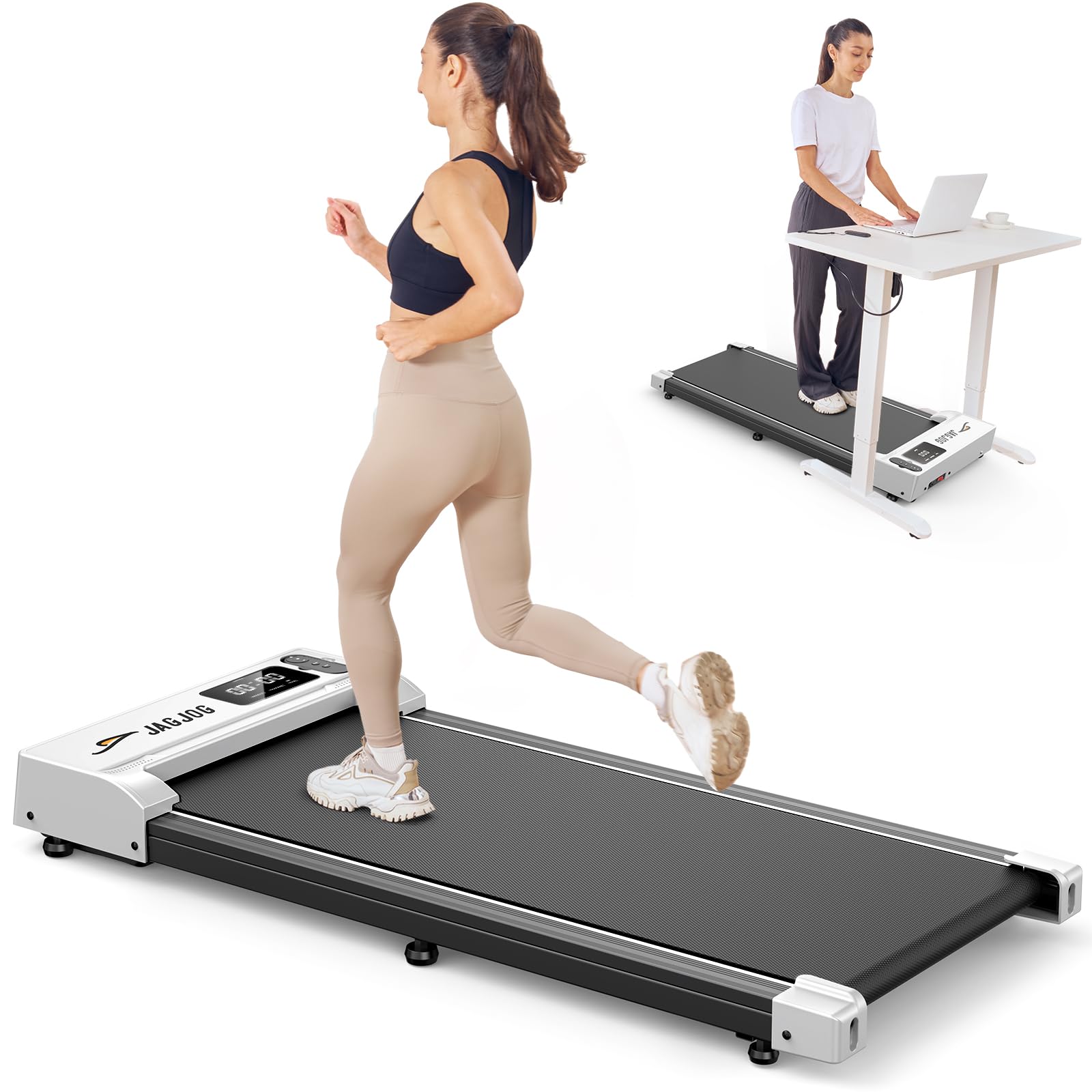 Tapis De Marche Pliable FUNMILY 2 En 1 - 2,5 HP Pour Bureau à Domicile