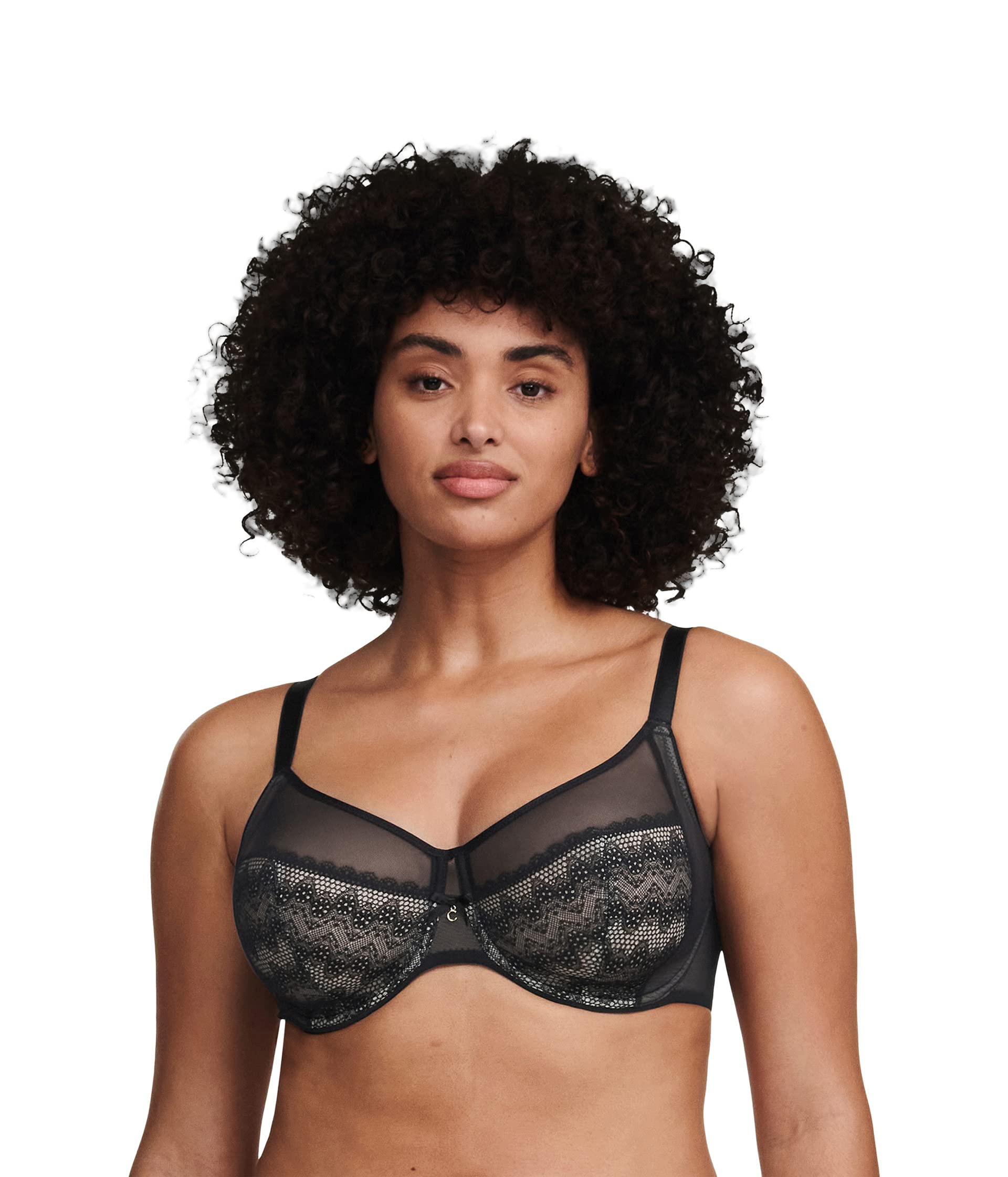 Chantelle Women's, Revele MOI, Very Covering Underwired Bra, Women's Lingerie, Black (Black 11), 36D