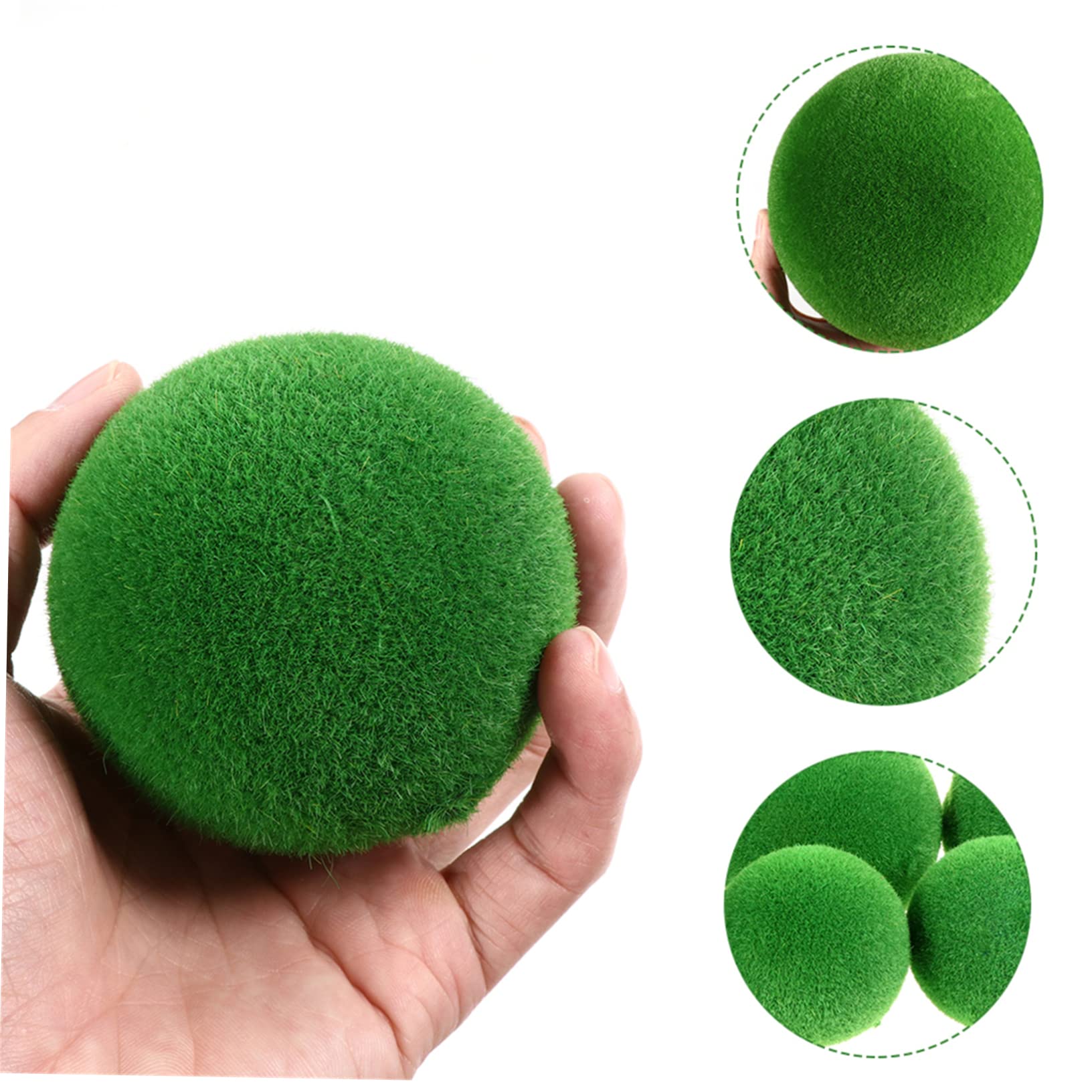 Ciieeo 2 Sätze Simulierter Moosball Künstliches Moos Für Pflanzgefäße Dekoratives Grünes Moos Hochzeitsdekoration Hochzeits Dekoration Mikro-landschaftsschmuck Mooskugel Green 8 Stück * 2