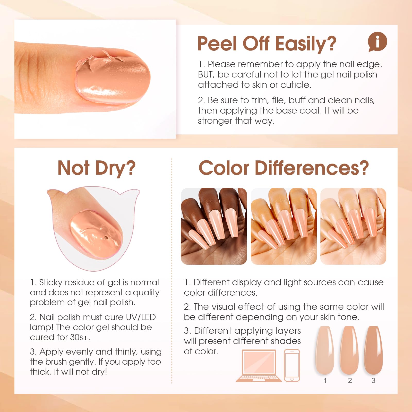 ROSALIND Base et Top Coat Vernis Semi Permanent, 8PCS Primer et Nail Prep Déshydratation Kit, Matt et Paillettes Top Coat UV LED Soak Off Vernis Gel Semi-permanent Manucure Kit