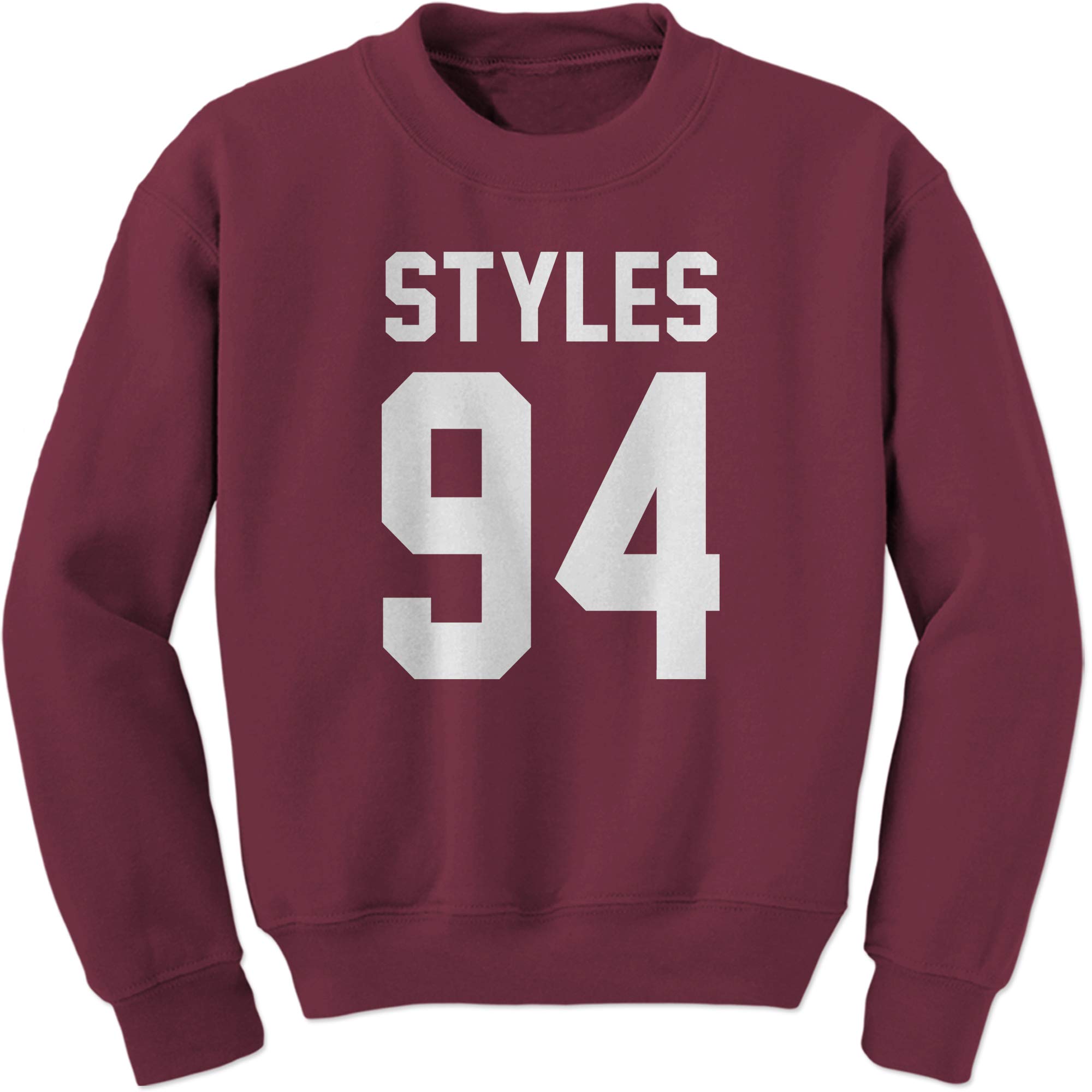 FerociTees Styles 94 Jersey Style Birthday Year Crewneck Sweatshirt