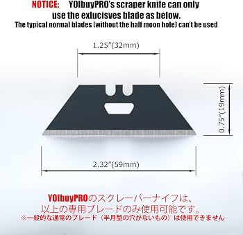 YOIbuy PRO Foldable Utility Knife with Scraper Function, Holds 2 YOIbuy PRO Foldable Utility Knife with Scraper Function, Holds 2