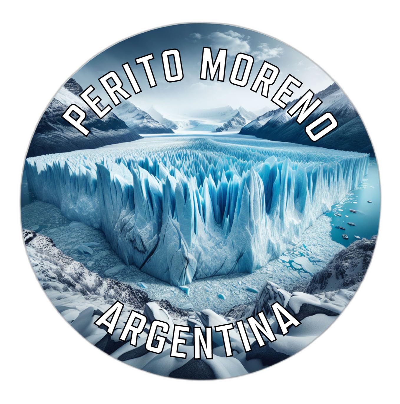 Perito Moreno Argentina Souvenir Vinyl Decal Sticker 3-Inch