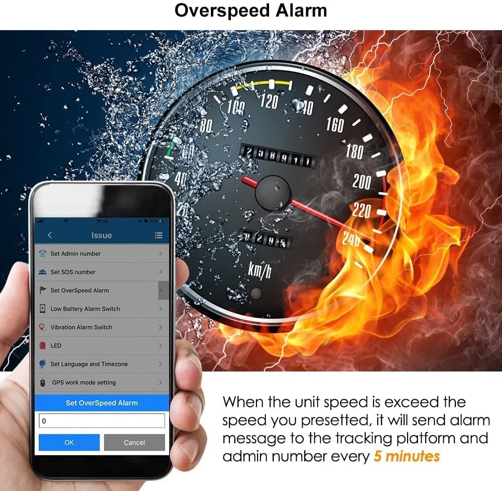TKMARS 4G Localizzatore GPS per Auto,10000mAh GPS Tracker Senza Abbonamento Magnetico Da Posizione in Tempo Reale Dispositivo Antifurto App Gratuita GPS Tracker per Auto Moto camion TK905B 4G