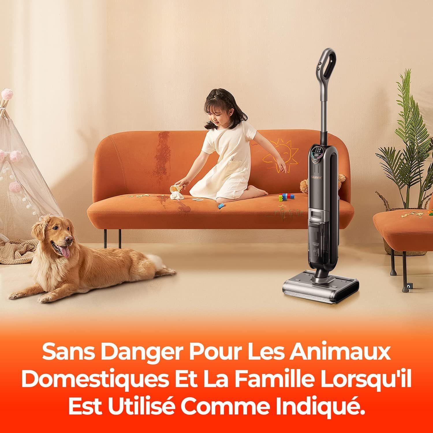 Solución de limpieza multi-superficie UWANT para mascotas 500 ml | Para la serie B100. Limpieza profunda de manchas persistentes