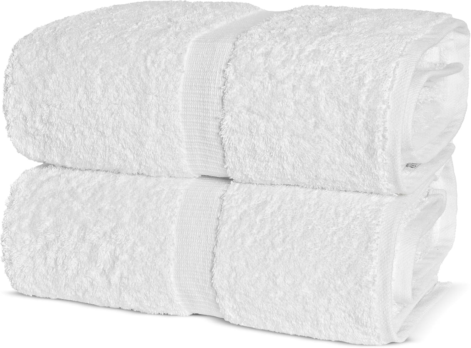 Chakir Turkish Linens, 100% Cotton Premium Quality Turkish Bath Sheets (35''x70'' Large Bath Sheet Towels - White)