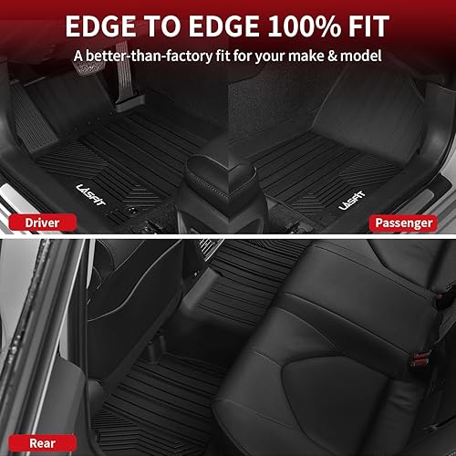 Miniatura 8 de LASFIT Alfombrillas aptas para Toyota Camry 2018-2023, solo FWD (no aptas para híbridos o AWD), revestimientos de piso de automóvil de ajuste
