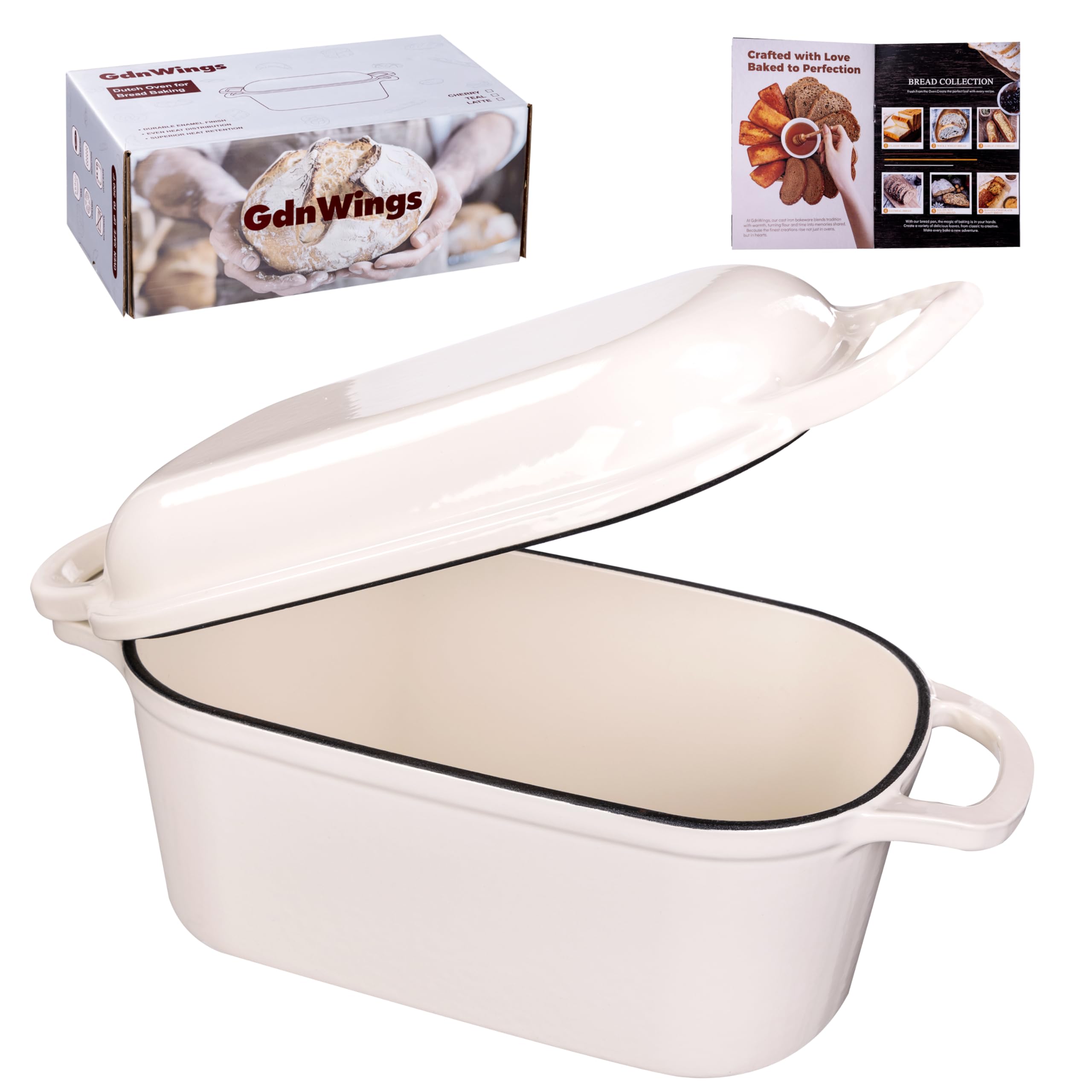 GdnWings 4.6 Quart Dutch Oven Combo Oval