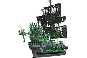 Pirate Ship Model Building Blocks Kits with Lights