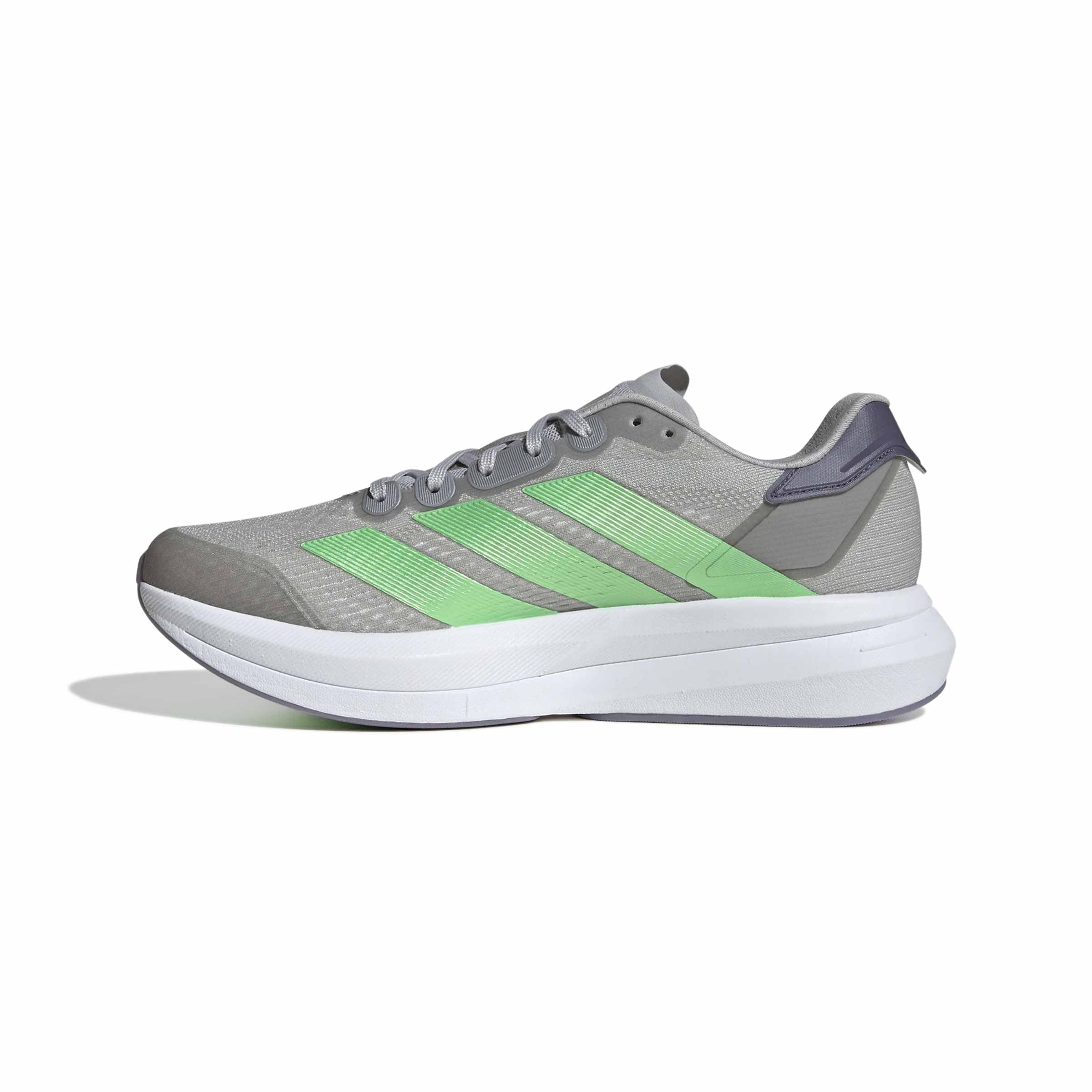 adidas Herren Duramo Speed 2 Running Shoes, Grey Two/Lime Burst/preloved Violet, 38 2/3 EU