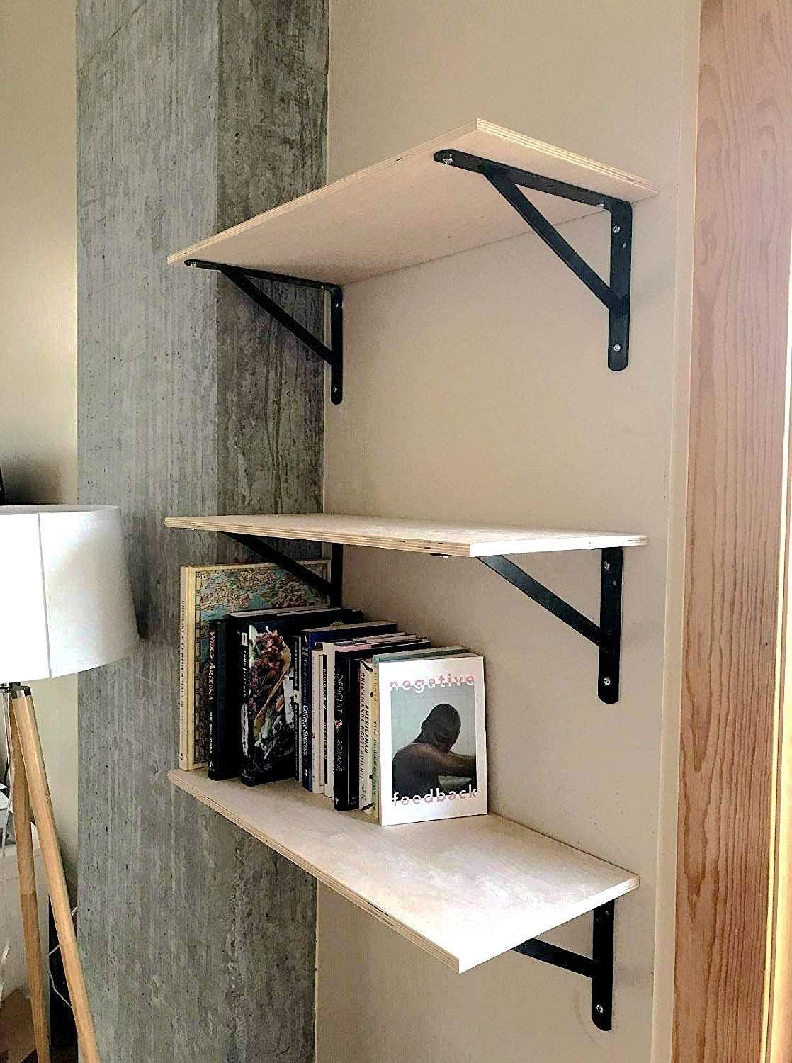 Buy 12 Inch Shelf Brackets, 10 Pack Heavy Duty L Brackets for Shelves, 90 Degree Triangle Metal