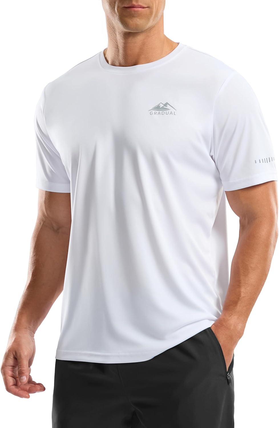 Men's UPF 50+ Sun Protection Dry Fit Workout T-Shirts Rash Guard Swim Shirts Moisture Wicking Tee for Athletic, Beach, Hiking