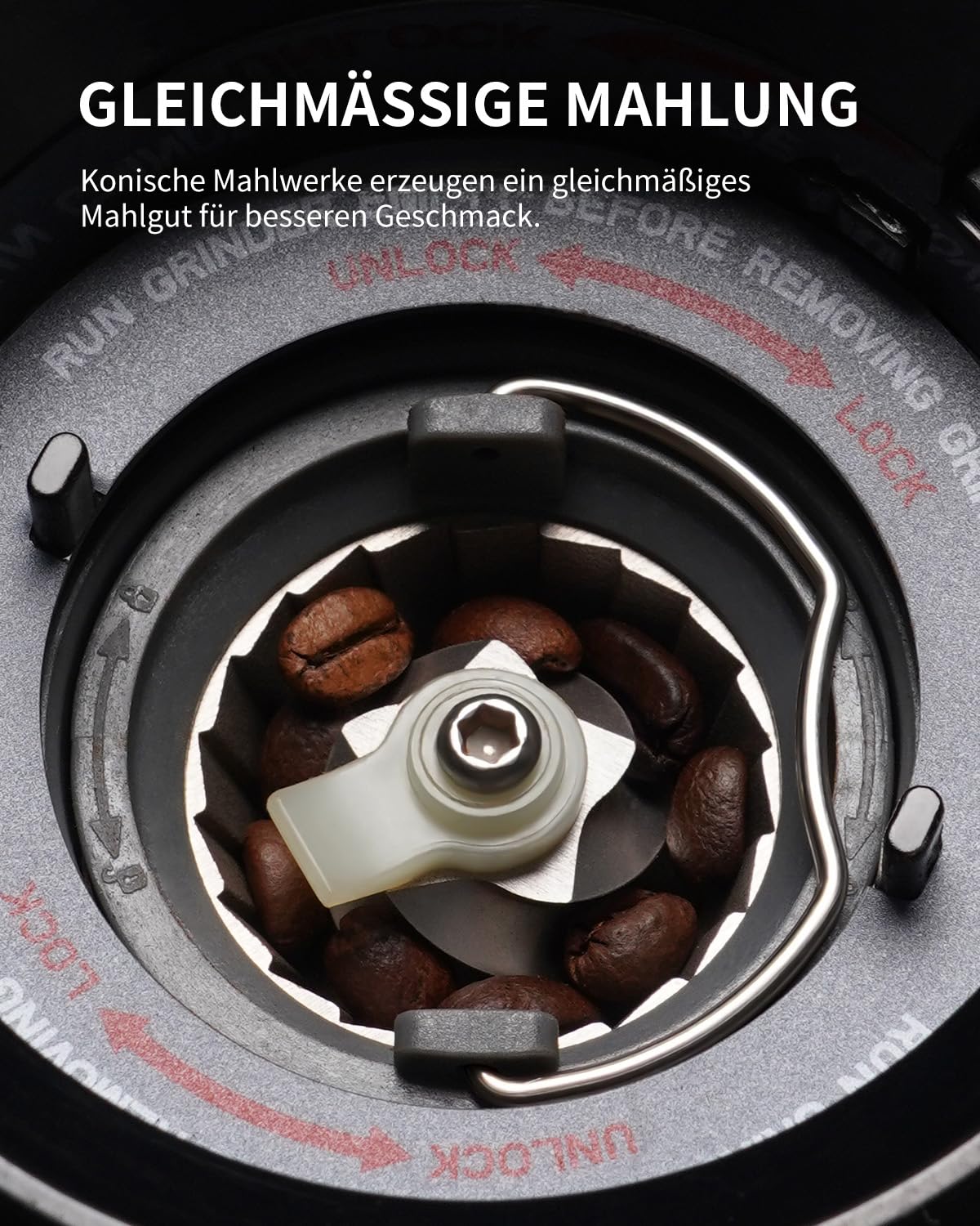 SHARDOR Moulin à café, 31 étapes Même, mouture fine réglable Moulin à café électrique, moulin à cônes pour machines à expresso, antistatique, 165 W, LED, moulin à café, 31 étapes Même, mouture fine