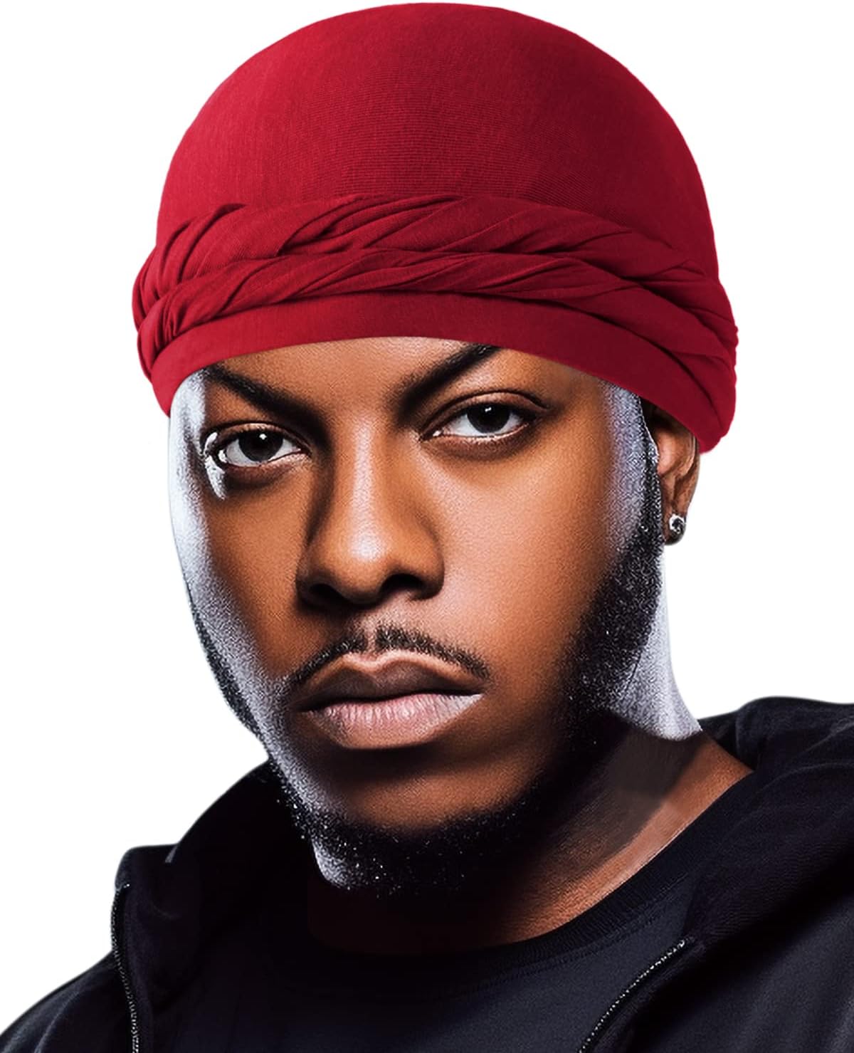 BEACE シルクサテン裏地付きターバンデュラグヘッドラップ、メンズ&amp;レディース、ヘイローターバンスカルキャップボンネットヘ