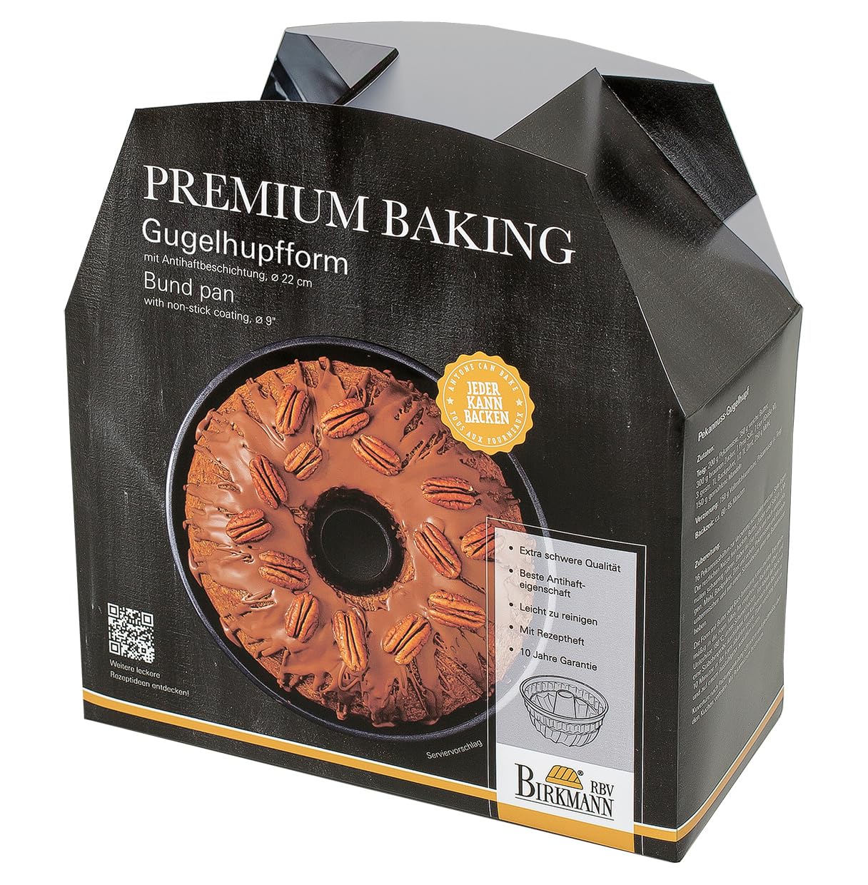 RBV Birkmann 882089 Premium Baking forma do pieczenia babeczek, 22 szt