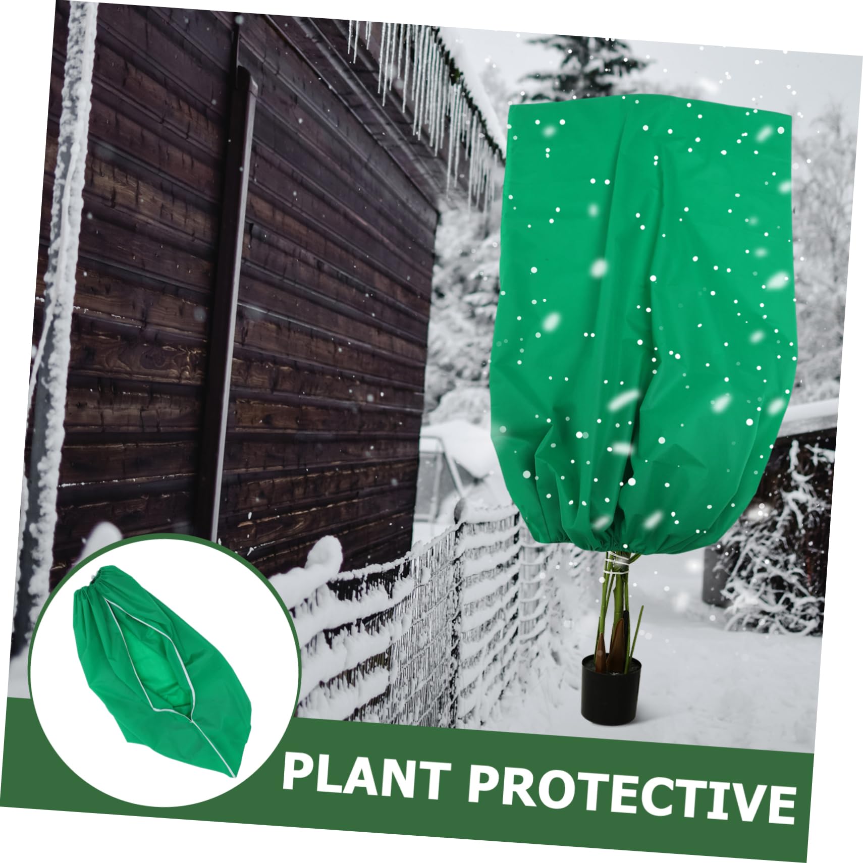 TOYANDONA 2pezzi Coperture per Piante in Non Protezione per Piante da Giardino Chiusura Coulisse Anti-Vento Pieghevoli per Facile Trasporto e Riposo