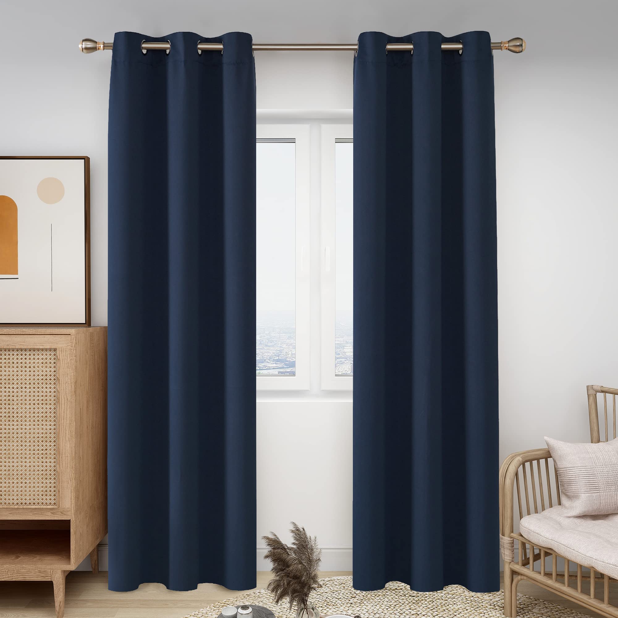 room darkening curtains