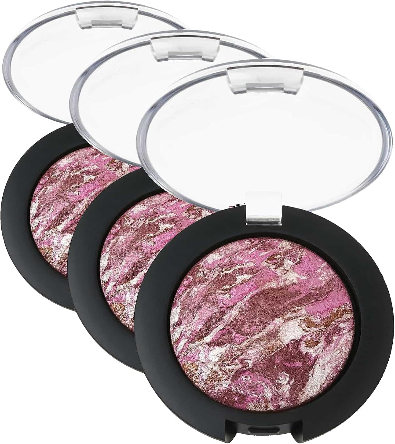 Golden Rose Baked Blush On No: 02 - Sedefli ve Işıltılı Fırınlanmış Allık (3 paketi)