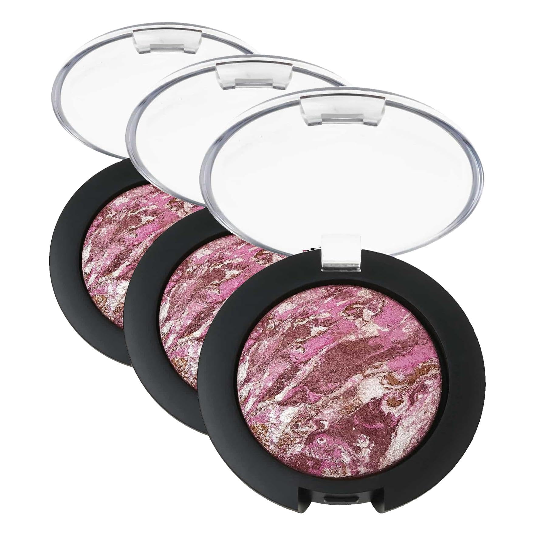 Golden Rose Baked Blush On No: 02 - Sedefli ve Işıltılı Fırınlanmış Allık (3 paketi)