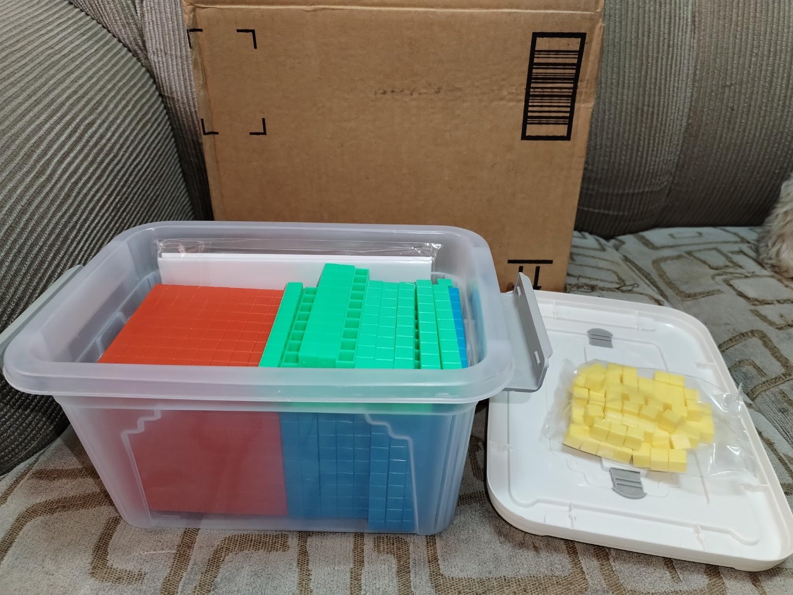XYGROOW Math Manipulatives for Kids Aged 3+.Base Ten Blocks with Place ...
