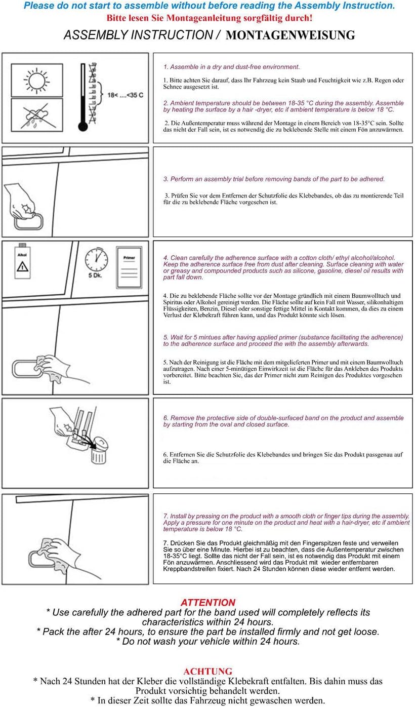 OMAC Rear Trunk Molding Trim for Jeep Renegade 2015-2024 Silver 2 Pcs