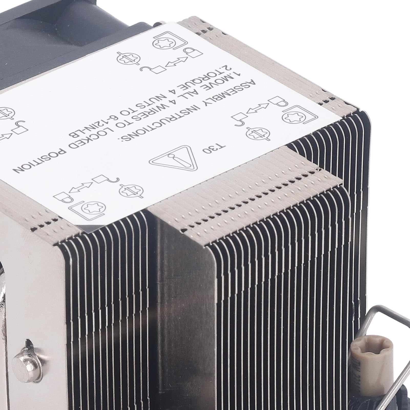 Garosa Kontroler Przemysłowy Radiator Radiator ze Stopu Aluminium Uniwersalny Wentylator Radiatora Procesora do Miniserwerów Chłodzenie Procesora Niskoprofilowa Konstrukcja do Przemysłowych Systemów
